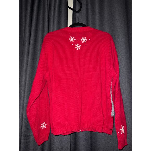 Ugly Christmas Sweater Xmas Cardigan Size Large - Picture 3 of 3